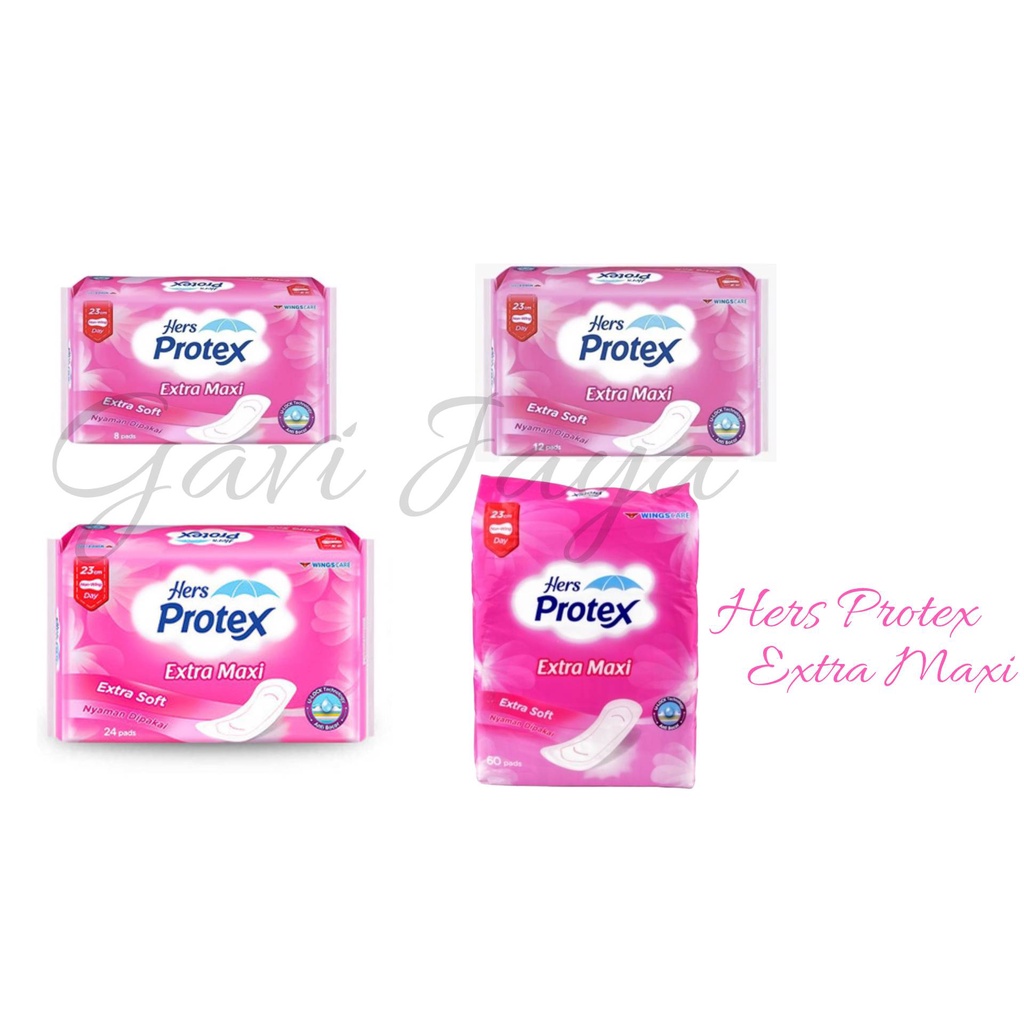 HERS PROTEX EXTRA MAXI EXTRA SOFT 23cm PEMBALUT WANITA TIDAK SAYAP