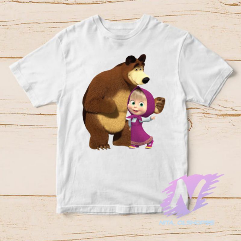 kaos anak marsa and the bear baju kaos anak masha