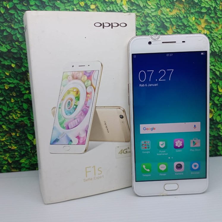 HANDPHONE HP OPPO F1S FULLSET RAM 3GB INTERNAL 32GB SECOND