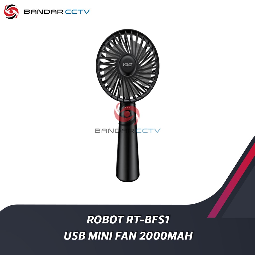 Kipas Angin Portable Robot RT BFS1 USB Mini Fan 2000MAH