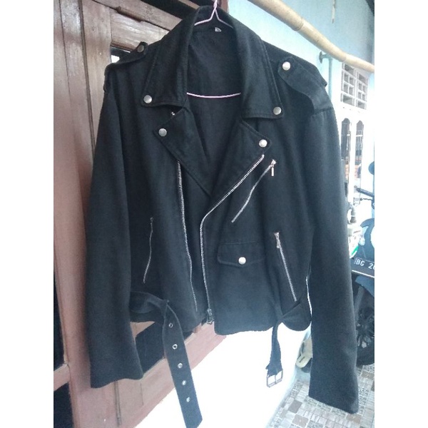 jaket denim model ramones/jaket jeans model ramones/jaket kanvas mode ramones