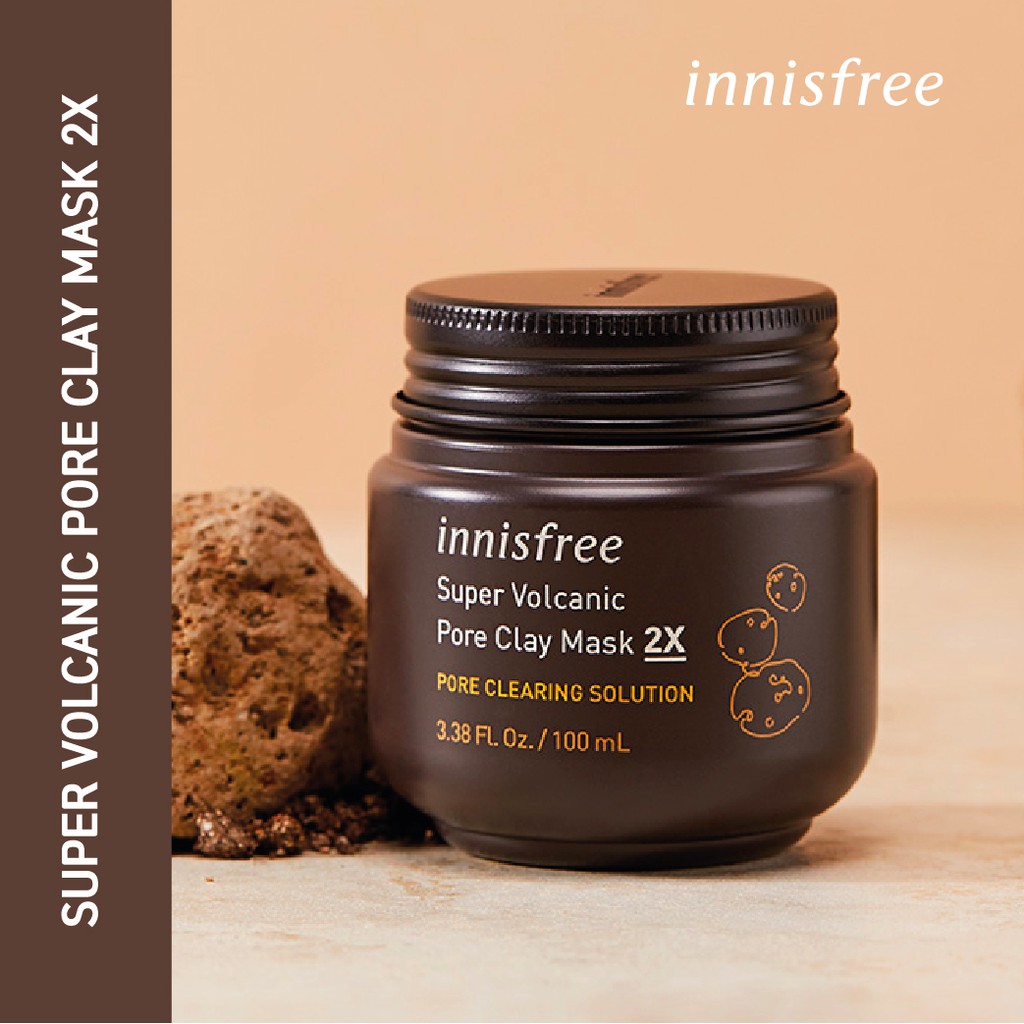 innisfree] Super Volcanic Pore Clay Mask 2X 100ML - Masker Wajah | Shopee  Indonesia