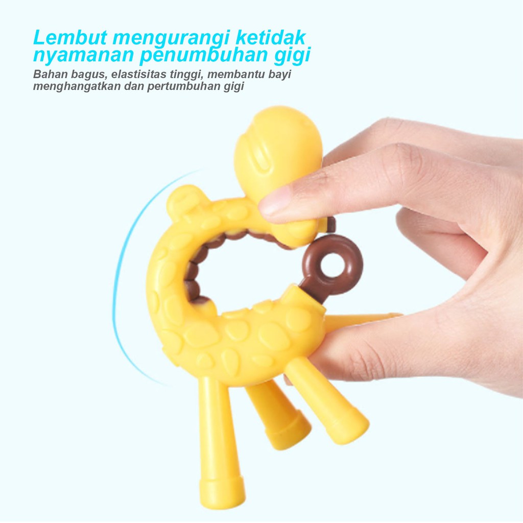 PROMO 10.10 PUNCAK ☀ACCBAYI☀ ACC0009 Teether / Teether Jerapah / Teether Giraffe / Gigitan Jerapah INCLUDE BOX