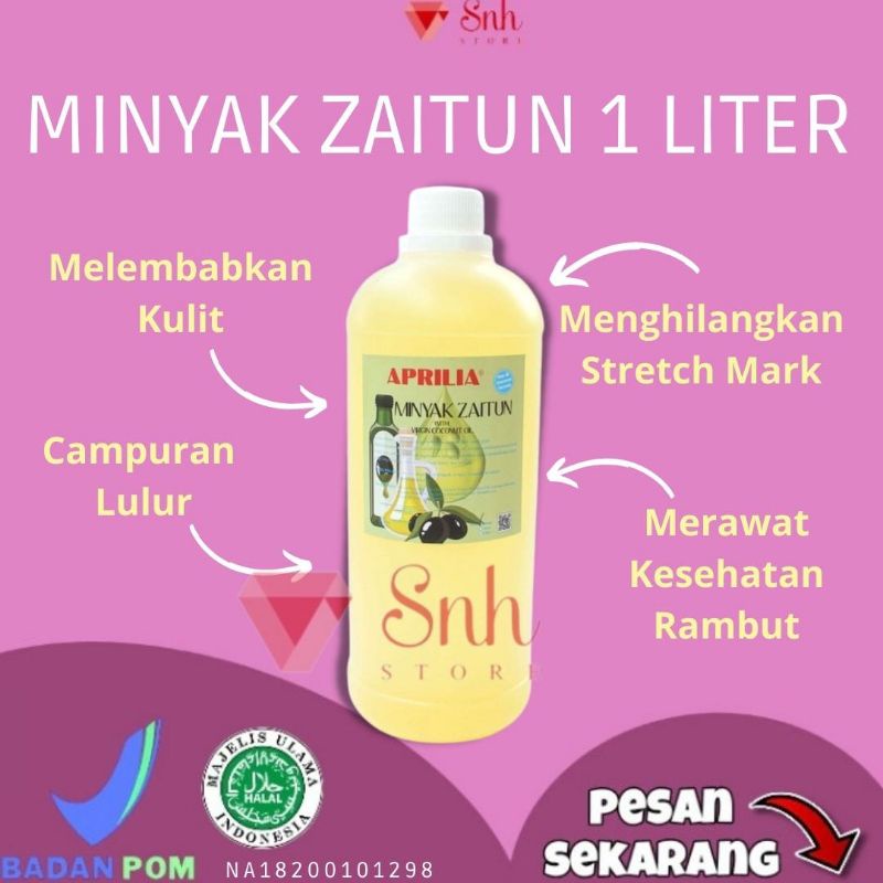 Minyak Zaitun 1 Liter/Minyak Zaitun Literan/Minyak Zaitun asli/Minyak Zaitun herborist/Minyak Pijat/