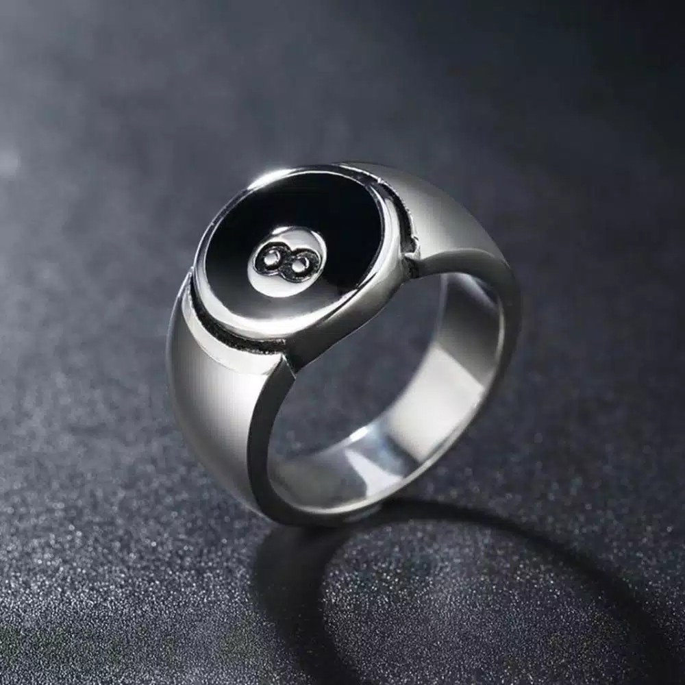 CINCIN BATU HITAM RING SILVER
