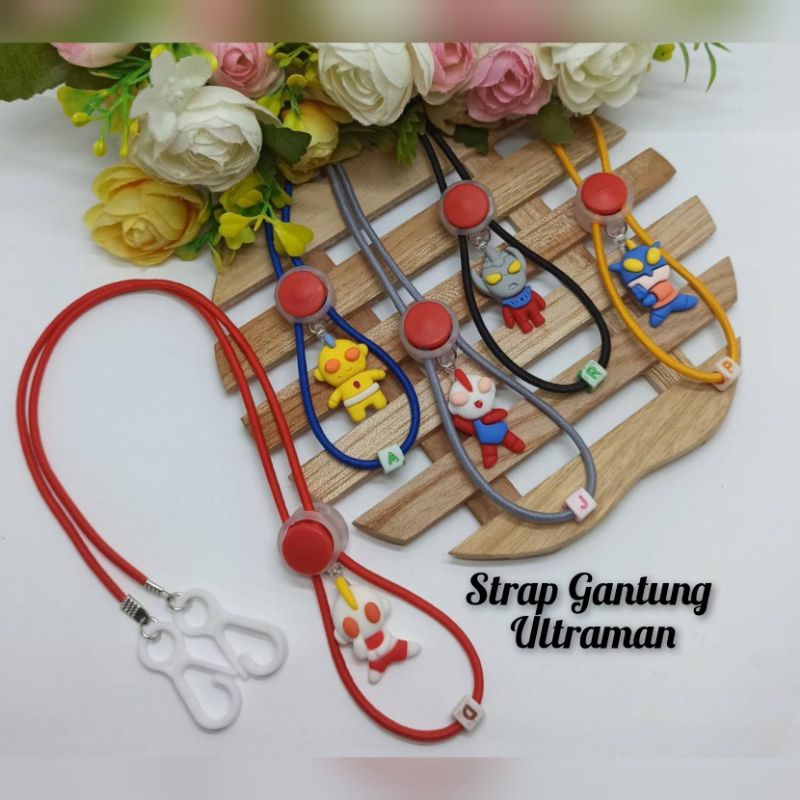 Strap Masker Unik Strap Masker Kekinian Gantung Ultraman Series Strap Masker Tali Elastis Cute Bonek