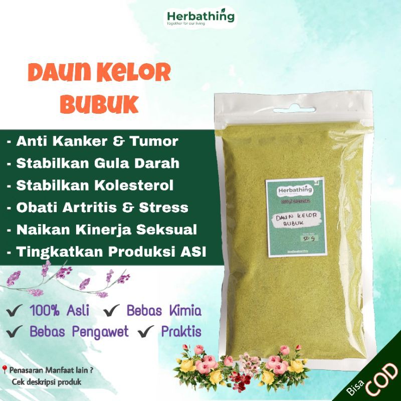 Daun Kelor Bubuk Asli 100% | Bubuk Daun Kelor Asli | Daun Moringa Bubuk | Bubuk Daun Moringa