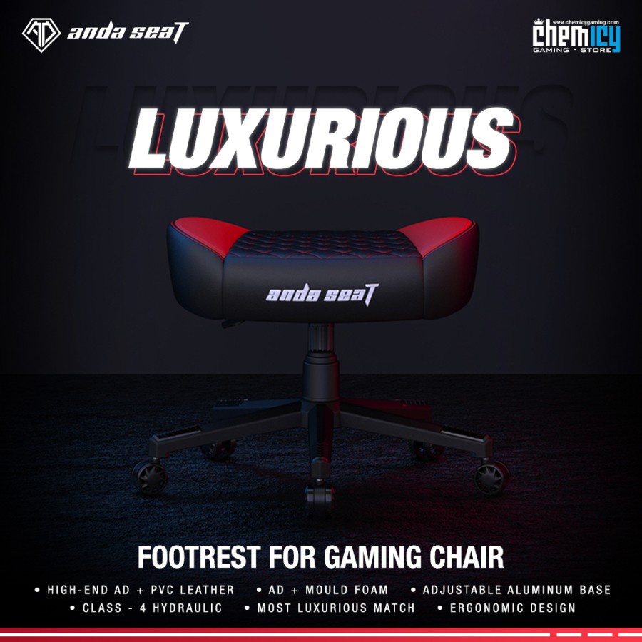 AndaSeat Luxurious Gaming Footrest