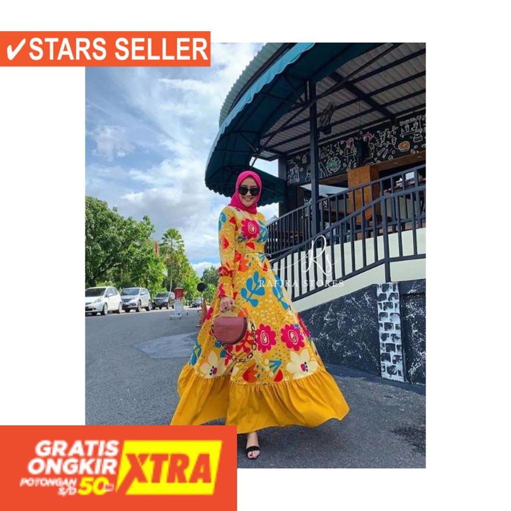 BAJU MUSLIM TERKINI TERBARU WANITA MURAH CEWE ASLI / CIARA dress