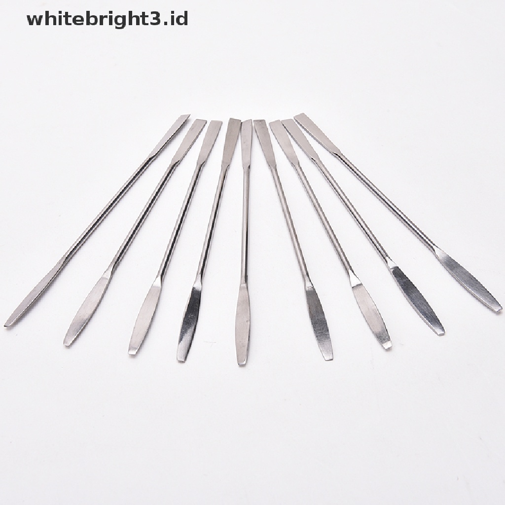 (whitebright3.id) 1pc Spatula Stainless Steel Untuk Makeup / Kosmetik Wanita