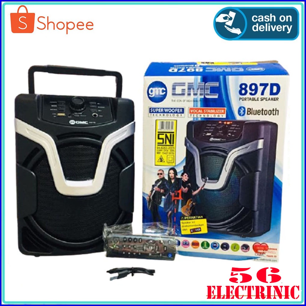 GMC speaker Meting portable 897D bluetooth promo