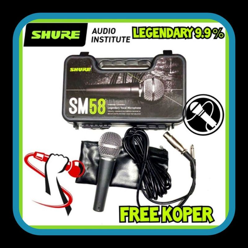 Mic Kabel Shure SM 58 Cocok Pidato & Karaoke