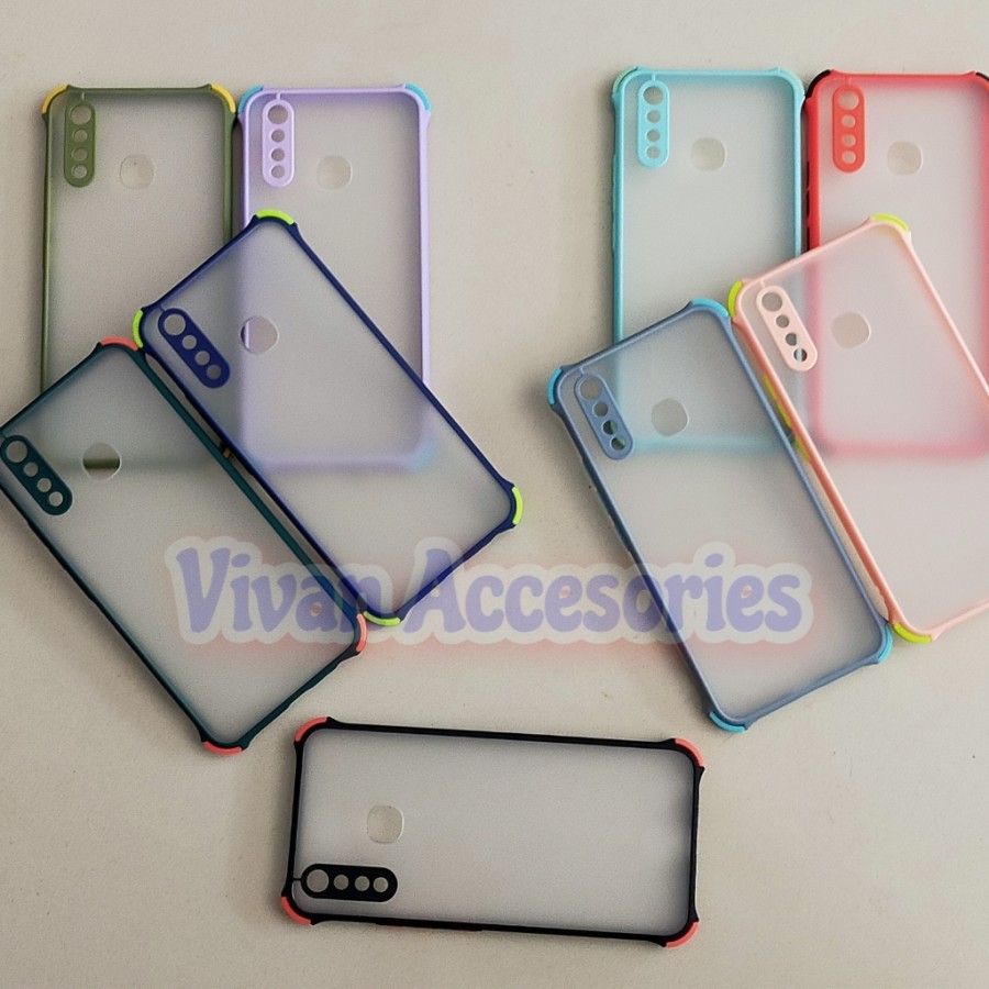 Case Vivo Y19 Matte Colour Shockproof Anticrack