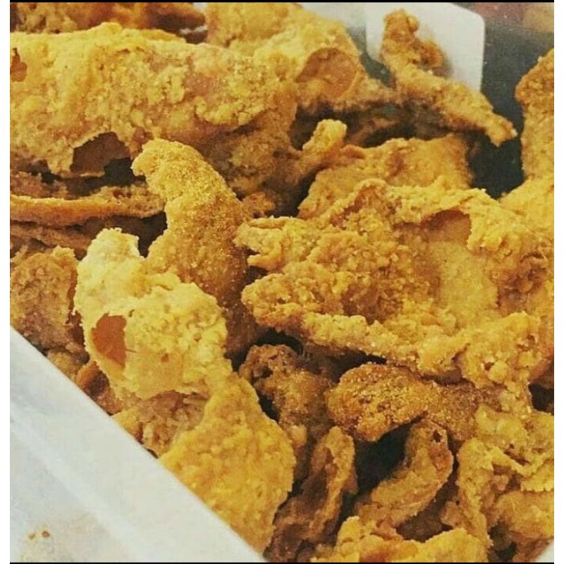 

kripik kulit ayam krispi