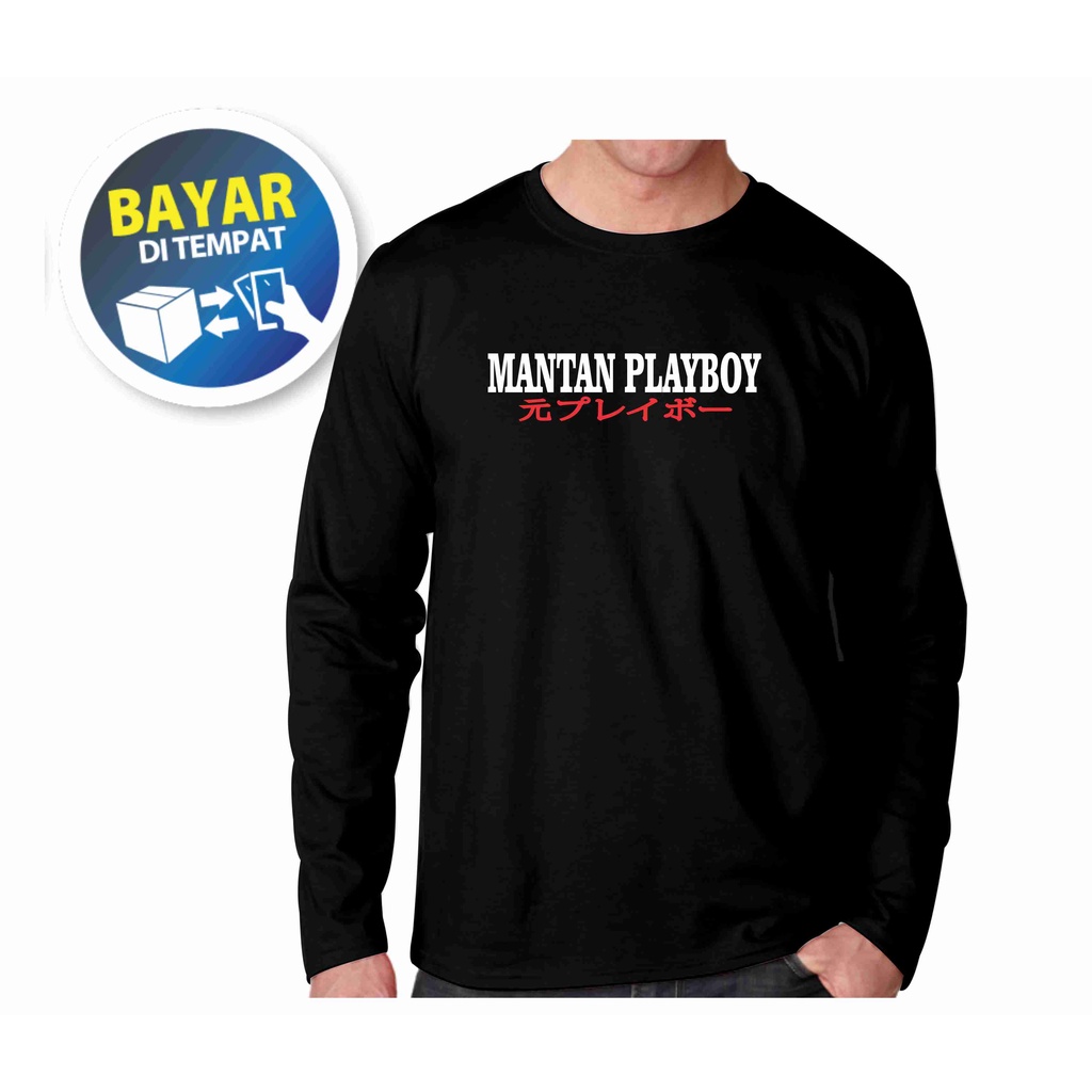 KAOS MANTAN PLAYBOY/ KAOS KATA KATA / KAOS pria / kaos wanita / katun kombed / KAOS KEREN