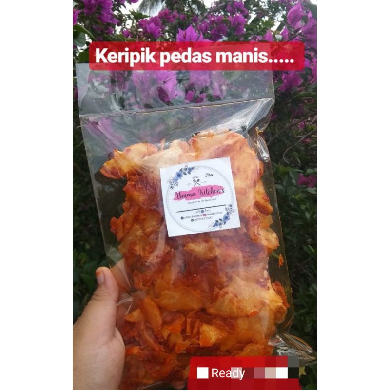 

kerupuk pedas Bengkalis / keripik singkong pedas manis gurih homemade higienis enak murah