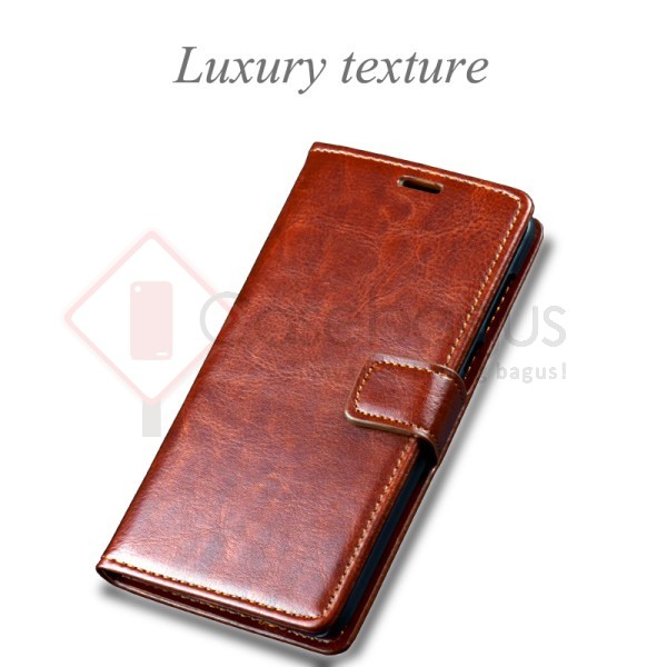 ZTE Nubia M2 - Elegant Retro Leather Flip Case Cover