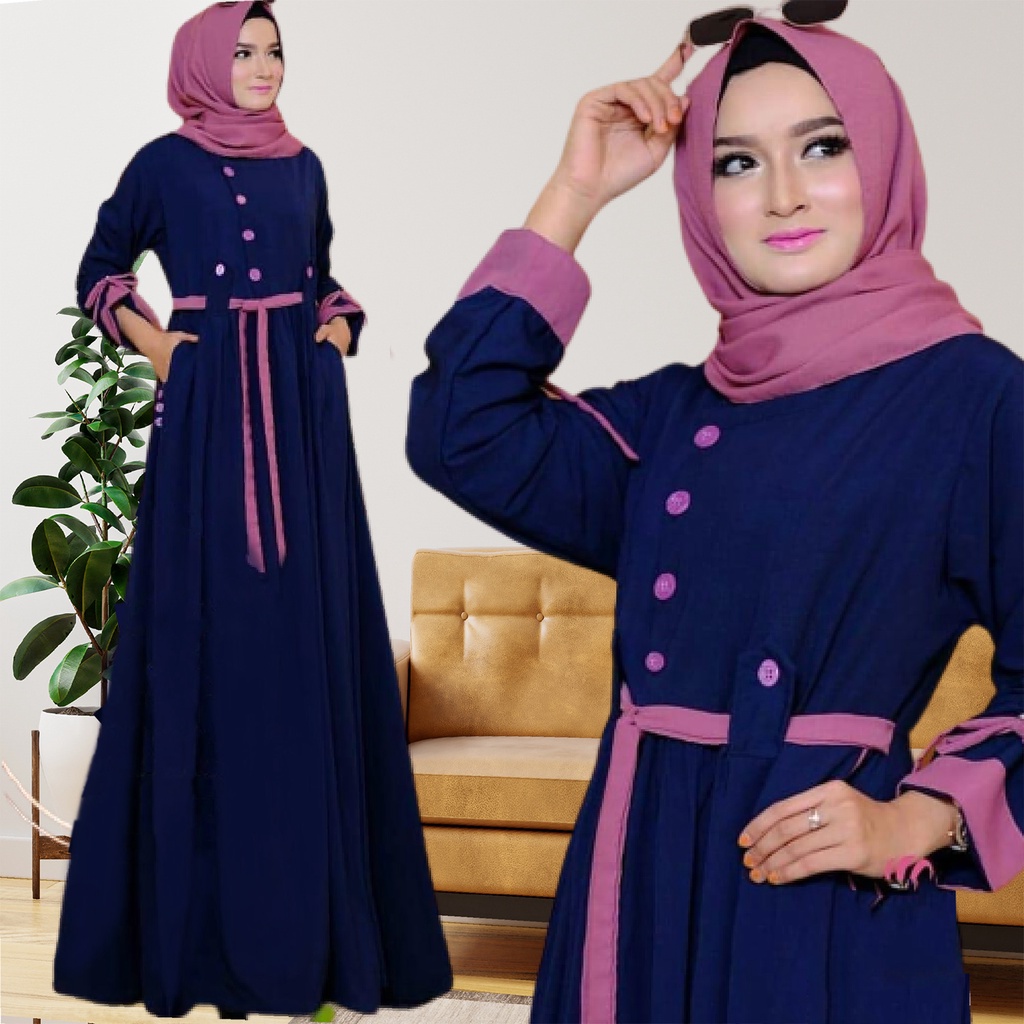 Baju Gamis Wanita Terbaru Lanaya Maxy Dress