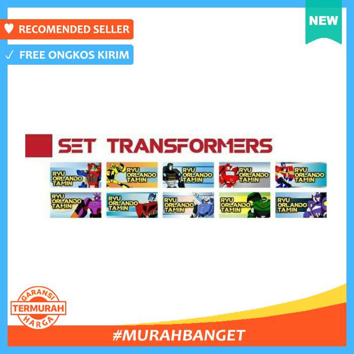 

Label Nama Tahan Air/ Sticker Label Waterproof Transformers - Pengikat & Perekat - Stiker