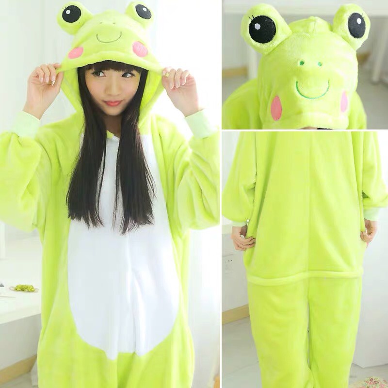 BAJU ONESIE KOSTUM KEROPPI KODOK PIYAMA COSPLAY BAJU TIDUR FROG