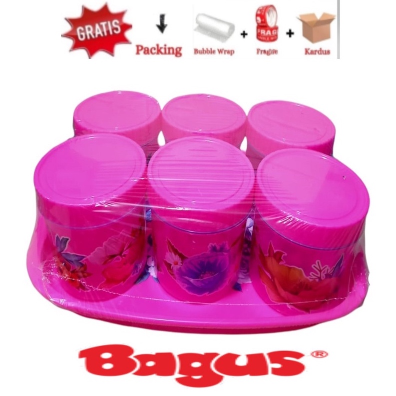 Calista Tonam 7Pcs /Set /Toples Nampan / Toples cantik/ Toples Lebaran /Toples kue /