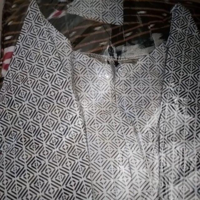 Kemeja Batik Pria Lengan Panjang Muslim Gus Azmi Syubbanul Muslimin Kombinasi Hadroh Azzahir