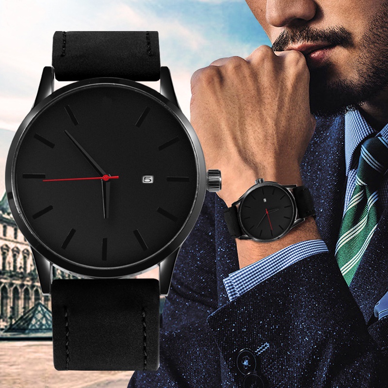 SANGCAKRA COD - Jam Tangan Pria Terbaru 2023 Fitur Tanggal Aktif Tahan Air Kedalaman 30 Meter Jam Tangan Pria Casual Korea Fashion Watch Pria Wanita Unisex -J2
