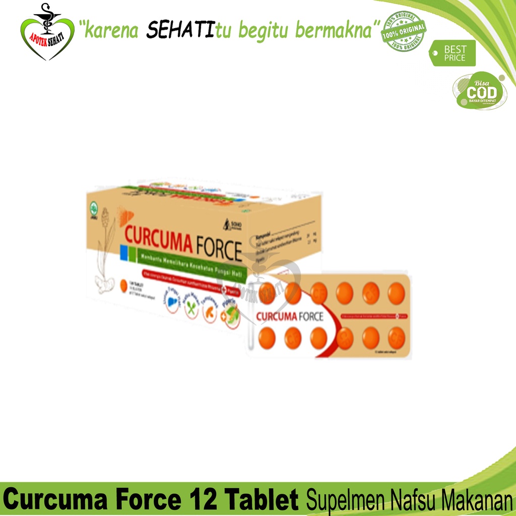 Curcuma Force Tablet Penambah Nafsu Makan