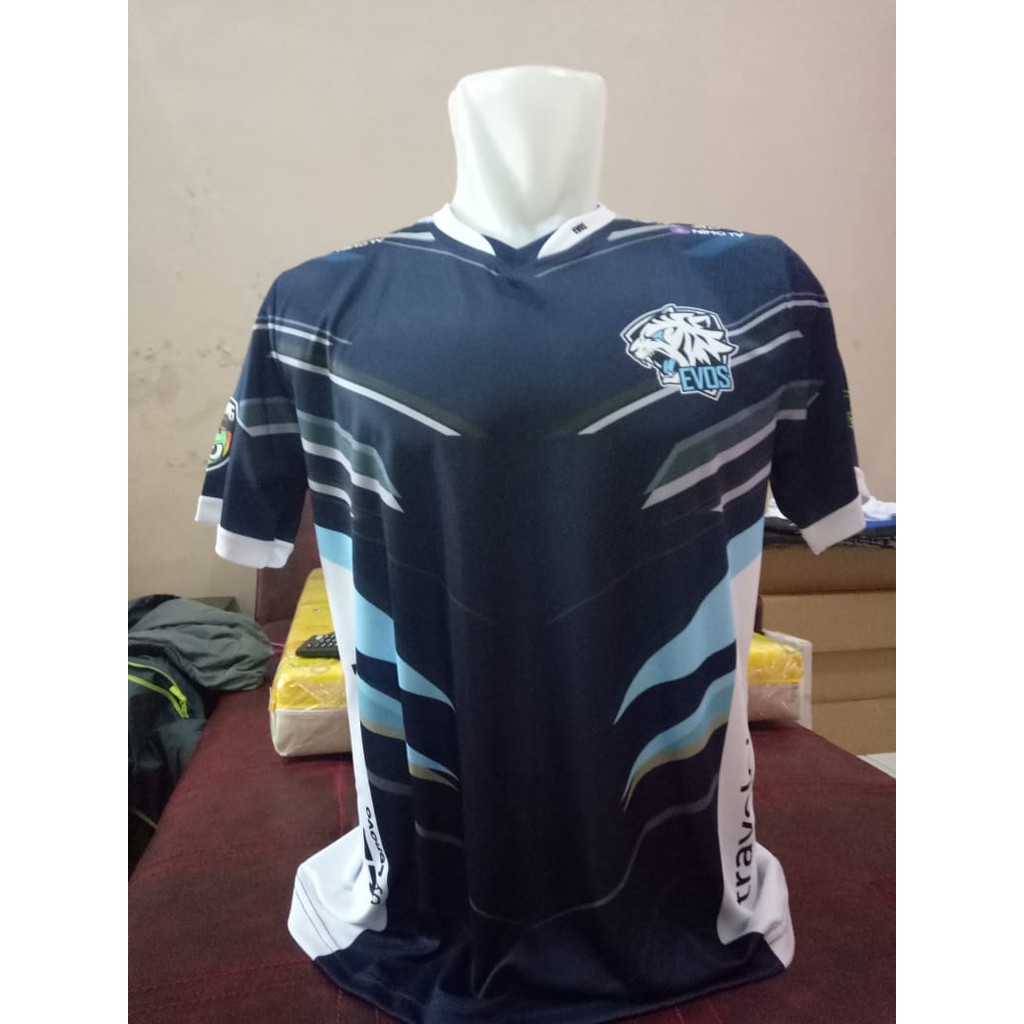  Baju  Kaos  Jersey Gaming EVOS  2021 Dota2 AOV ML Free 
