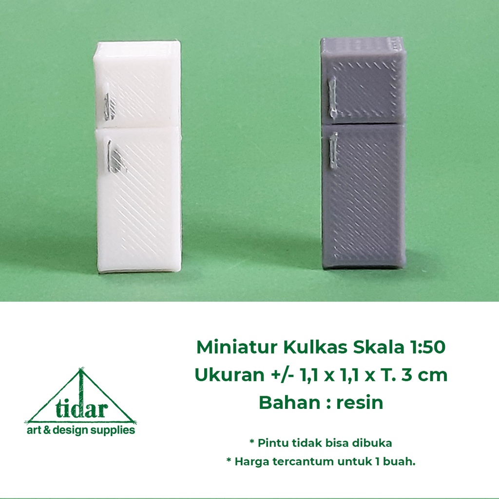 

[MR] AN- Miniatur Maket Kulkas Kecil / Refrigerator / Lemari Es Skala 1:50