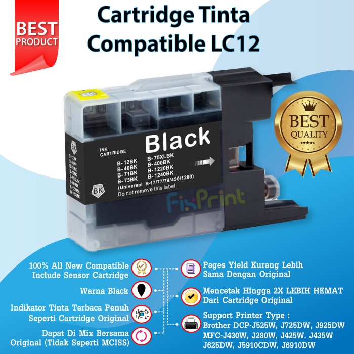 Cartridge Tinta Brother LC400 LC-400 Printer MFC J6710DW J6910DW J430W