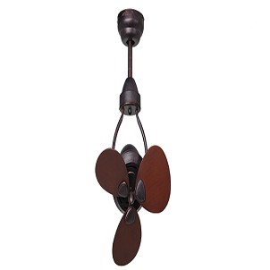 MT.EDMA 15in MINI Ceiling Fan Dekoratif (Walnut) + Remote Control