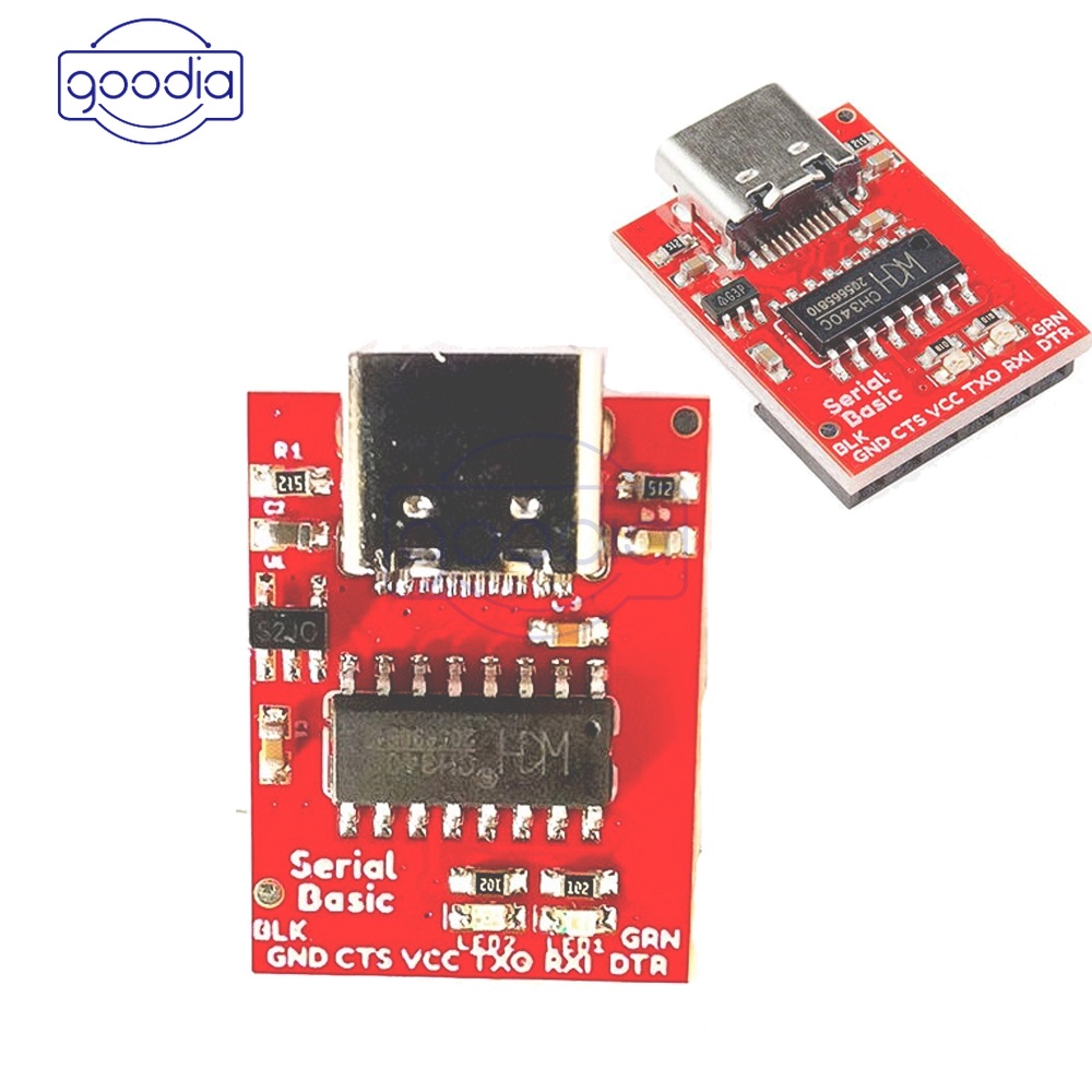 USB TYPE-C to TTL CH340C DC 5V / 3.3V Serial Port Module Development Board