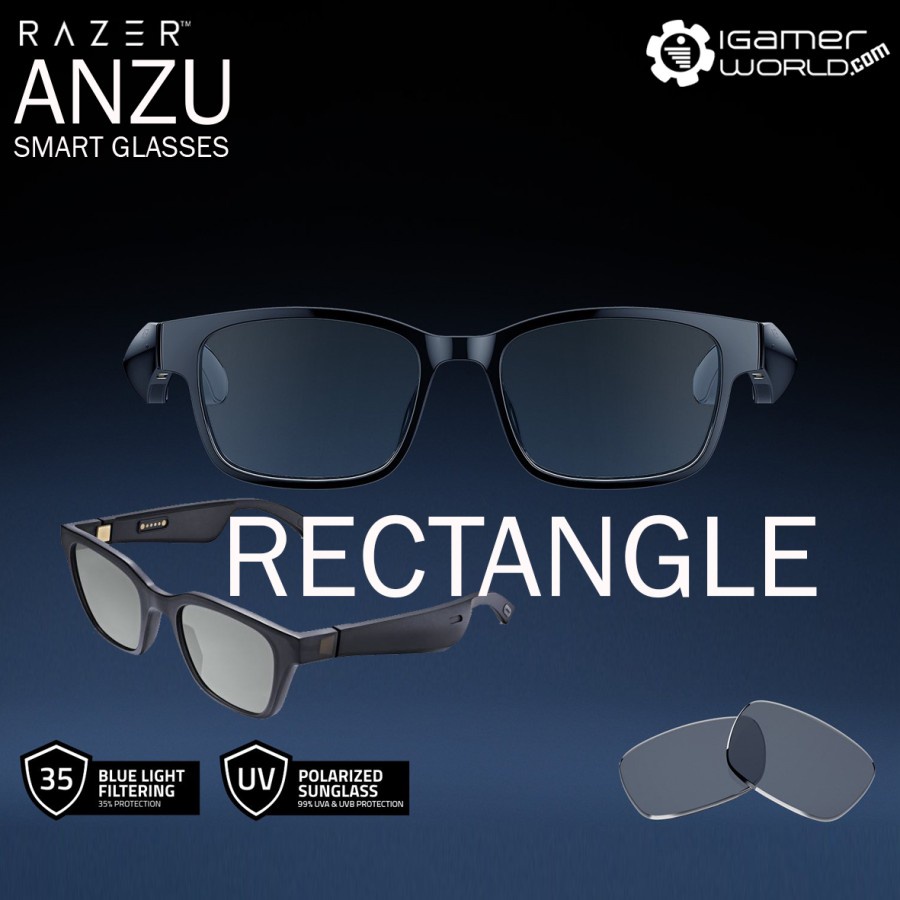 Jual Razer Anzu Smart Glasses Lifestyle Eyewear With Built In Headphones Indonesia Shopee Indonesia