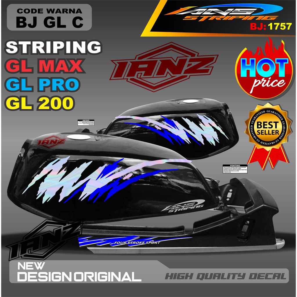 STRIPING GL VARIASI HOLOGRAM /  STIKER GL MAX VARIASI HOLOGRAM / STIKER HOLOGRAM