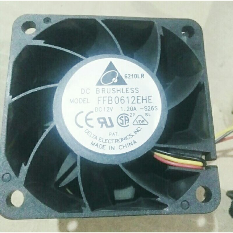 Kipas Fan Merk Delta Electronics DC 12V -1.20Ampere Ukuran 6cm tebal 4cm