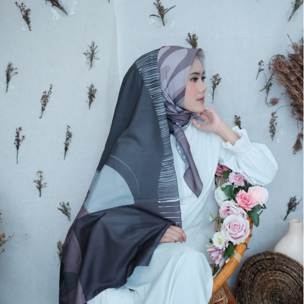 KERUDUNG SEGI EMPAT PRINTING MOTIF JILBAB SEGIEMPAT HIJAB SEGIEMPAT SCARF KHIRANI