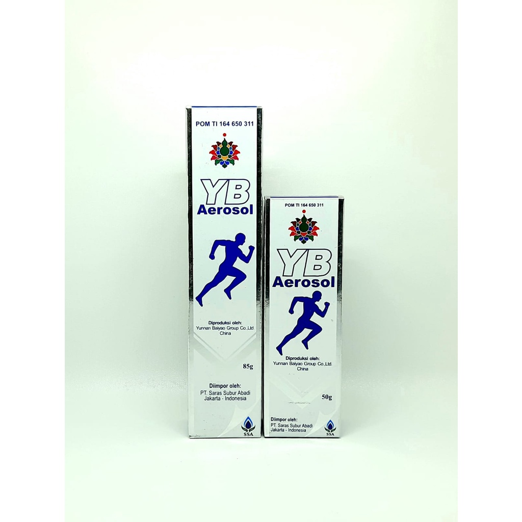 Yunnan Baiyao Aerosol spray - YB Aerosol Spray Isi 85 gr  50 gr obat gosok untuk nyeri otot rematik memar dan keseleo