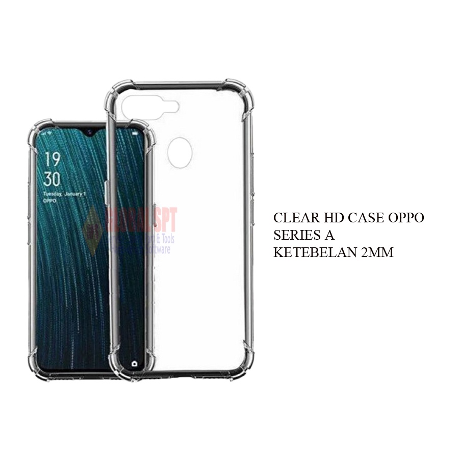 CLEAR HARD CASE TRANSPARAN KETEBALAN 2MM / OPPO A15 / A15S / A16 / A1K / A31 / A8 2020 / A3S / A5 2020 / A55 4G / A9 2020 / A52 / A53 2020 / A33 2020 / A54 4G / A5S / A12 2020 / A7 / A74 4G / A74 5G / A91 / RENO 3 / F11 / F9 / FIND X2 / FIND X3 / X3 PRO