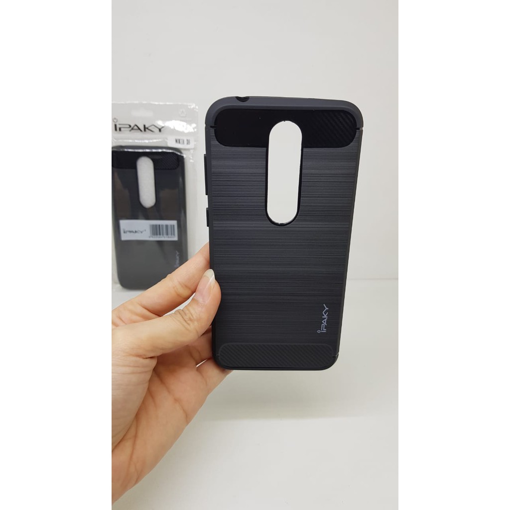 iPaky Carbon Nokia 6.1 Plus 5.8&quot; Slim Fit Carbon Soft Case NOKIA X6 Fiber Multi Carbon ANTI MELAR