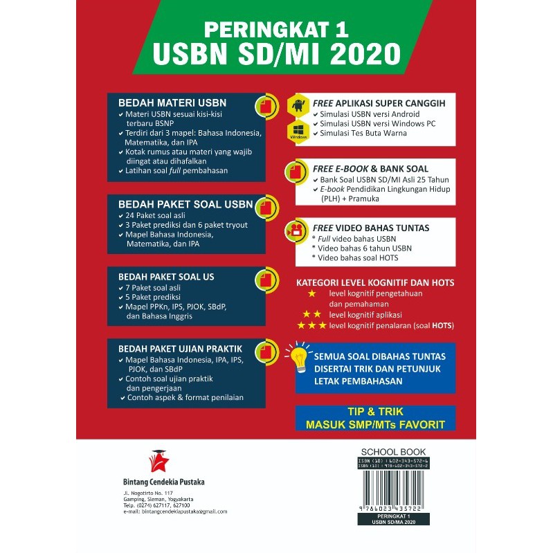 Kompas Ilmu Buku Peringkat 1 USBN SD/MI 2020-1