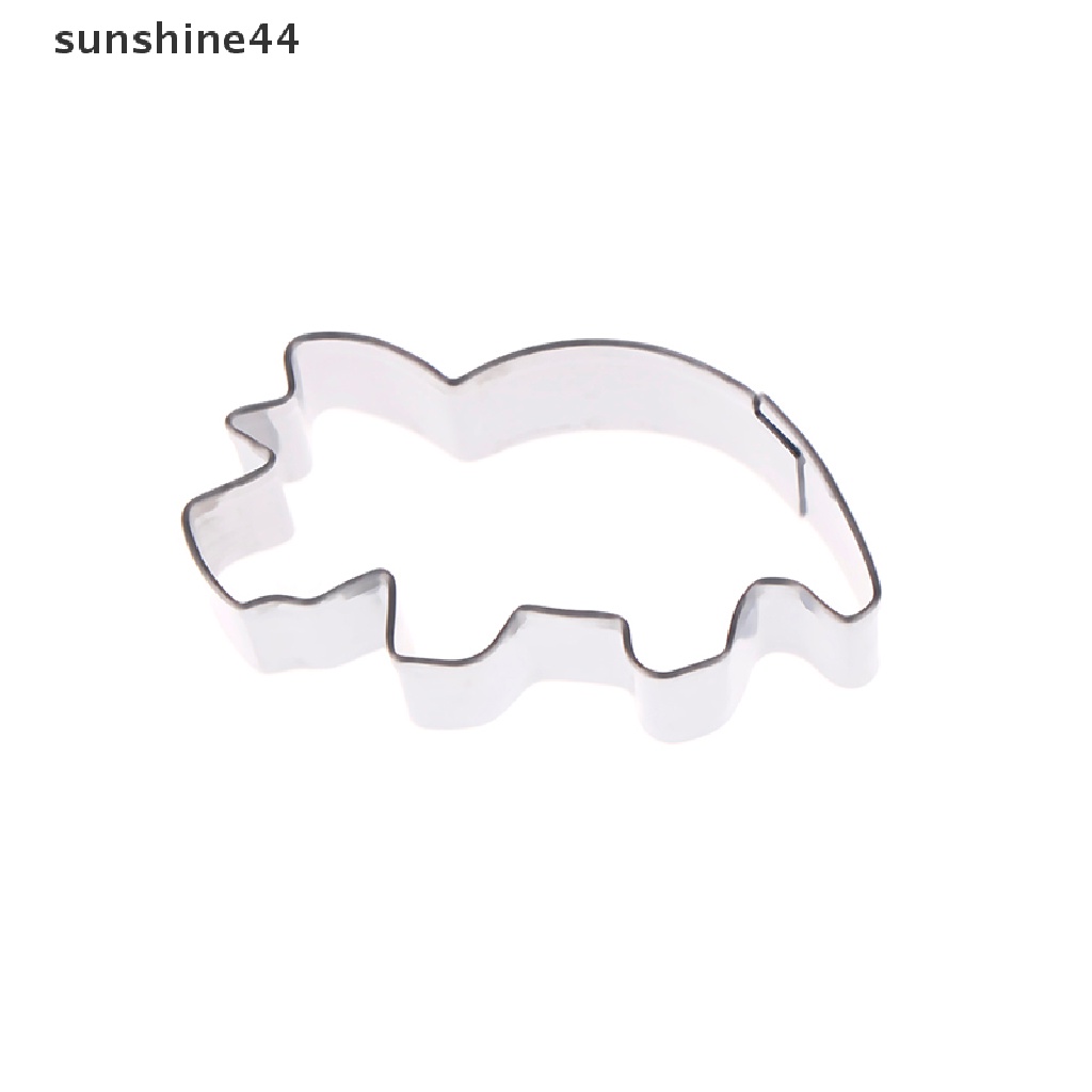 Sunshine 6pcs Cetakan cutter stainless steel Bentuk Dinosaurus Untuk Dekorasi Kue / Biskuit