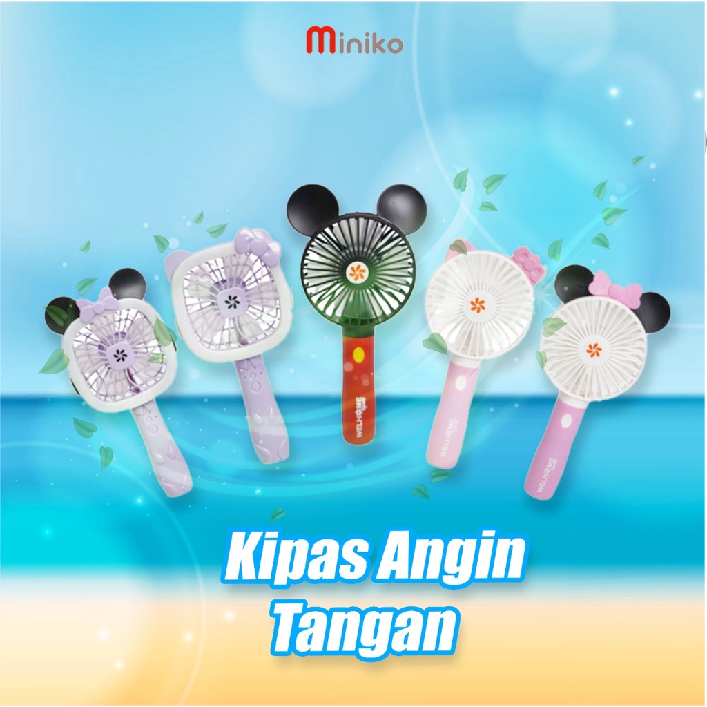 Kipas Angin Tangan Portable - Kipas Angin Genggam USB Portable Mini Fan LED - kipas USB mini - Kipas tangan portabel