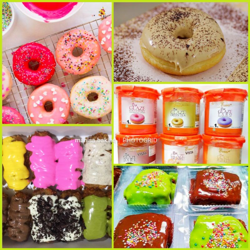 

ELMER DIP GLAZE 1 KG 100 % ORIGINAL TOPPING DONAT TOPPING LUMER