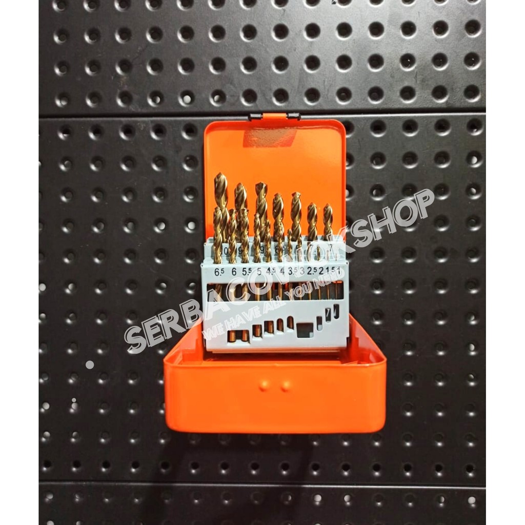 Blackfoot Mata Bor Set Besi 19 Pcs 1 - 10 mm HSS Super Drill Bit Set Termurah Berkualitas