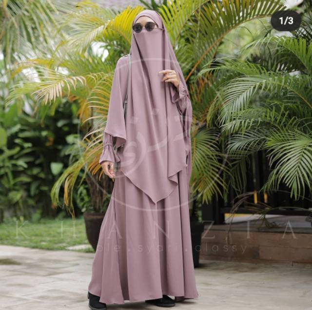 HANYA DRESS SAJA ATAU ABAYA SOFT LEXUS KHANZIA OFFICIAL UKURAN M