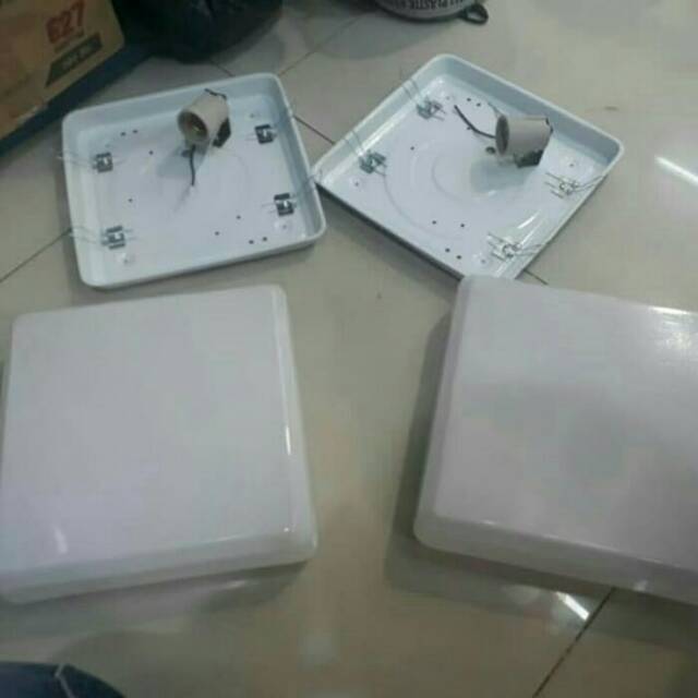 Kap lampu plafon kap baret kap tempel rangka lampu langit-langit lampu ceiling