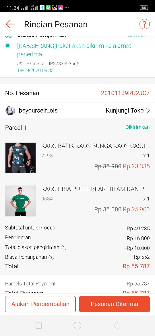 Kaos Batik Kaos Bunga Kaos Casual Fashion Pria Cowok