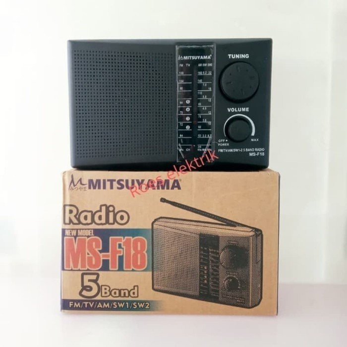 Radio Mitsuyama MS F-18 / Radio 5 Band FM/TV/AM/SW1/SW2/ radio FM