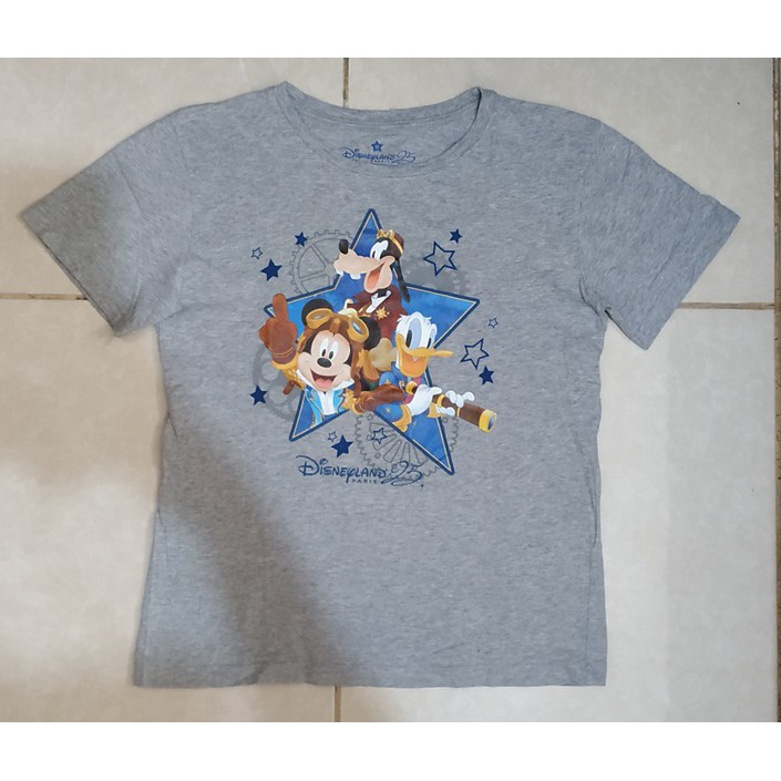 Preloved Kaos Tshirt Anak Disneyland Paris Original Grey Size 12